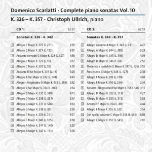 279 CD /  Scarlatti: Complete piano sonatas Vol. 10
